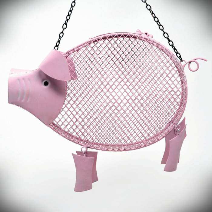 Deluxe Mesh Bird Feeder Pig